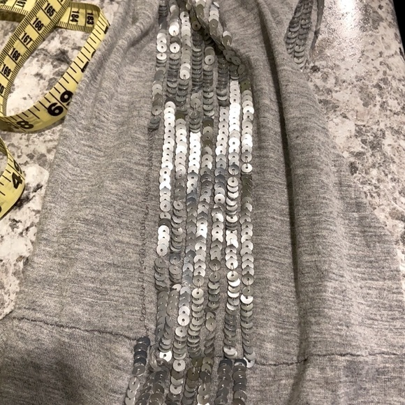 🦄 Cejon Accessories 2 Skinny Sequin Infinity Scarfs Gray Silver Brown Gold - Picture 10 of 12